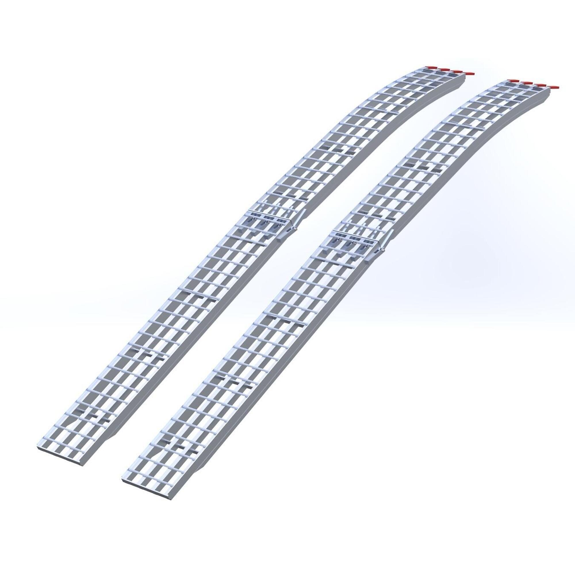 Five Star Manufacturing, Aluminum Arch Folding Ramp Pair 12ft.x16in.1500 lb, Capacity 1500 lb, Model# 1216F